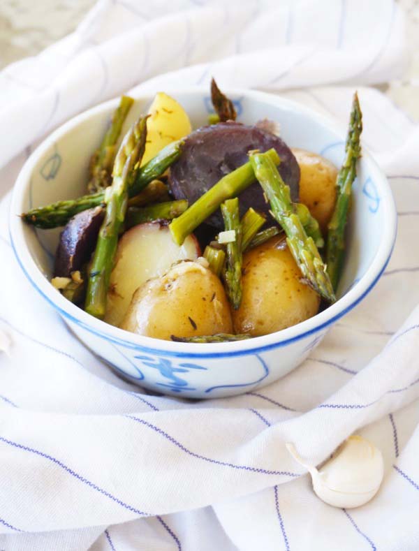 Garlic Roasted Potatoes and Asparagus Wolff's Apple House